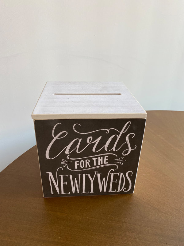 "Cards for the Newlyweds" Wooden Box (1 Available)